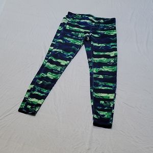 Athleta blue and green size medium leggings